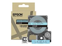 Epson LabelWorks LK-4LAS - Grått på blått - Rulle (1,2 cm x 8 m) 1 kassett(er) hängande låda - bandpatron - för LabelWorks LW-C410, LW-C610 C53S672106