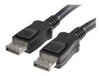StarTech.com DisplayPort 1.2-kabel med lås ? certifierad, 3 m - DisplayPort-kabel - DisplayPort (hane) till DisplayPort (hane) - 3 m - sprintlåsning, formpressad - svart DISPL3M