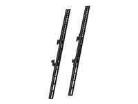 Multibrackets M Pro 600mm - Monteringskomponent (2 fasta armar) - stål - svart 7350073733750