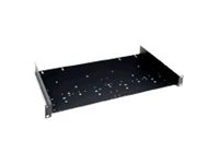 Middle Atlantic 1RU Mounting Rackshelf - Pack of 12 - Hylla för rack - svart pulverlack - 1U - 19" (paket om 12) UTR1-RP12