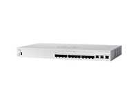 Cisco Business 350 Series CBS350-12XS - Switch - L3 - Administrerad - 10 x 10 Gigabit SFP+ + 2 x combo 10 Gigabit SFP+/RJ-45 - rackmonterbar - återanvänd CBS350-12XS-UK-RF