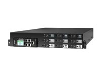 APC NetShelter Rack PDU Advanced - Kraftdistributionsenhet (kan monteras i rack) - metered, 415 V - växelström 415 V - 41400 VA - 3-fas - Ethernet 10/100/1000 - ingång: IEC 60309 60A - utgångskontakter: 18 (9 x IEC 60320 C13/C15, 9 x IEC 60320 C13/C15/C19/C21) - 2U - 3 m sladd - svart APDU11454ME