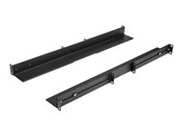 StarTech.com 1U 19 inch Server Rack Rails, 24-36 inch Adjustable Depth, Universal 4 Post Rack Mount Rails, Network Equipment/Server/UPS Mounting Rail Kit, HPE ProLiant, Dell PowerEdge - 4 Post Rack Rails (UNIRAILS1UB) - Sats med stativskenor - rackmontering - svart - 1U - 19" - för P/N: RK1536BKF, RK1836BKF UNIRAILS1UB