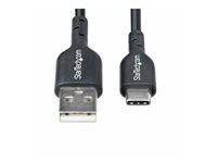 StarTech.com 3ft (1m) USB-A to USB-C Charging Cable, Charger Cord, M/M - USB-kabel - USB (hane) till 24 pin USB-C (hane) - USB 2.0 - 3 A - 1 m - ladda och synka, halogenfri, passiv, USB Fast Charge (15W) - svart USB2AC1MNC