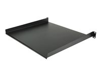 StarTech.com 1U serverrackhylla - Universell fribärande serverhylla med rackfäste för 19-tums nätverksutrustning i rack och skåp - Kraftigt stål - Viktkapacitet 20 kg - 41 cm djupt fack, svart - Hylla för rack - svart - 1U - 16" - för P/N: CABSHELF116V, RK1536BKF, RK1833BKM, RK1836BKF CABSHELF116