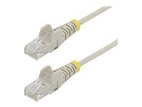 StarTech.com 2,5 m CAT6-kabel - Tunn - Ej hakfria RJ45-kontakter - Grå - Patch-kabel - RJ-45 (hane) till RJ-45 (hane) - 2.5 m - CAT 6 - hakfri - grå N6PAT250CMGRS