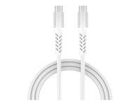 GRATEQ PRO - USB-kabel - 24 pin USB-C (hane) till 24 pin USB-C (hane) - 5 A - 2.25 m - USB-strömförsörjning (240W) - vit 86012GC