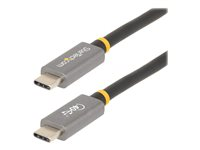 StarTech.com 3ft (1m) USB4 Cable, USB-IF Certified USB-C Cable, 40 Gbps, USB Type-C Data Transfer Cable, 100W Power Delivery, 8K 60Hz, Compatible w/Thunderbolt 4/3/USB 3.2 - USB C to C cable (CC1M-40G-USB-CABLE) - USB-kabel - USB-C (hane) till USB-C (hane) - USB 2.0 / USB 3.1 / USB 3.2 / USB4 / Thunderbolt 3 / Thunderbolt 4 - 1 m - stöd för 4K, stöd för 8K, USB-strömförsörjning (100W), upp till 40 Gbps dataöverföringshastighet - svart CC1M-40G-USB-CABLE