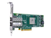 HPE StoreFabric SN1100Q 16Gb Dual Port - Värdbussadapter - PCIe 3.0 låg profil - 16Gb Fibre Channel x 2 - för ProLiant DL325 Gen10, DL345 Gen10, DL365 Gen10, DX360 Gen10, XL220n Gen10, XL290n Gen10 P9D94A