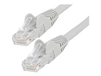StarTech.com 1m LSZH CAT6 Ethernet Cable, 10 Gigabit Snagless RJ45 100W PoE Network Patch Cord with Strain Relief, CAT 6 10GbE UTP, Grey, Individually Tested/ETL, Low Smoke Zero Halogen - Category 6 - 24AWG (N6LPATCH1MGR) - Patch-kabel - RJ-45 (hane) till RJ-45 (hane) - 1 m - 6 mm - UTP - CAT 6 - hakfri - grå N6LPATCH1MGR