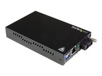 StarTech.com Gigabit Ethernet Single Mode Fiber Media Converter SC 40 km - 1000 Mbps (ET91000SM402) - Fibermediekonverterare - 1GbE - 1000Base-LX, 1000Base-SX, 1000Base-T - RJ-45 / SC enkelläge - upp till 40 km - 1310 nm - för P/N: ETCHS2U, SVA12M2NEUA, SVA12M5NA ET91000SM402