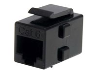 StarTech.com Cat 6 RJ45 Keystone Jack Network Coupler - F/F (C6KEYCOUPLER) - Kopplingsdon för nätverk - RJ-45 (hona) till RJ-45 (hona) - CAT 6 - svart C6KEYCOUPLER