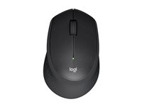 Logitech M330 SILENT PLUS - Mus - 3 knappar - trådlös - 2.4 GHz - trådlös USB-mottagare - blå 910-004910