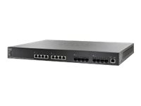 Cisco 550X Series SG550XG-8F8T - Switch - L3 - Administrerad - 8 x 10GBase-T + 8 x 10 Gigabit SFP+ - skrivbordsmodell, rackmonterbar - rekonditionerad SG550XG8F8TK9EU-RF