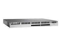 Cisco Catalyst 3850-12XS-E - Switch - L3 - Administrerad - 12 x 1 Gigabit / 10 Gigabit SFP+ - skrivbordsmodell, rackmonterbar - rekonditionerad WS-C3850-12XS-E-RF