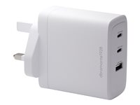 dbramante1928 re-charge IT - Strömadapter - 100 watt - 3 utdatakontakter (2 x USB-C, USB) - vit - Storbritannien CI00UKWH7268