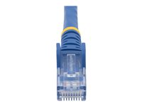 StarTech.com Cat6-patchkabel med hakfria RJ45-kontakter – 3 m, blå - Patch-kabel - RJ-45 (hane) till RJ-45 (hane) - 3 m - UTP - CAT 6 - formpressad, hakfri - blå N6PATC3MBL