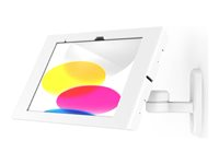 Compulocks Apex - Monteringssats (hölje, svängbar arm) - för surfplatta - låsbar - metallram - vit - väggmonterbar, bänkskiva, flatytmonterbar - för Apple 10.9-inch iPad (10:e generation); iPad (A16) 827W209APXW