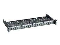 Schneider Actassi 19-C Patch Panel Sliding Evo - Patch-panel - CAT 6 - STP - RJ-45 X 24 - mörkgrå, RAL 7016 - 1U - 19" VDIG118241BX0