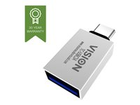 Vision - USB-adapter - 24 pin USB-C (hane) till USB typ A (hona) - USB 3.1 Gen 2 - vit TC-USBC3A