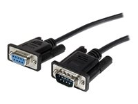 StarTech.com 0.5m Black Straight Through DB9 RS232 Serial Cable - DB9 RS232 Serial Extension Cable - Male to Female Cable - 50cm (MXT10050CMBK) - Seriell förlängningskabel - DB-9 (hane) till DB-9 (hona) - 50 cm - svart - för P/N: 1P3FPC-USB-SERIAL, IC232TTL, ICUSB2321F, ICUSB2324, ICUSB2324I, ICUSB232D, ICUSB232V2 MXT10050CMBK