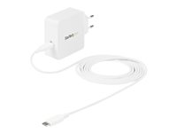 StarTech.com USB-C? väggladdare med 1 port och 60 W strömförsörjning - Strömadapter - 60 Watt - 3 A (24 pin USB-C) - på kabel: USB-C WCH1CEU