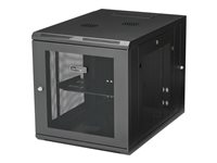 StarTech.com 12U väggmonterat serverrackskåp - 33.3 tum (84,8 cm) djupt - gångjärnsupphängning - Rackmonteringsskåp - väggmontering - svart - 12U RK1232WALHM