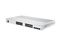 Cisco Business 250 Series CBS250-24P-4G - Switch - L3 - smart - 24 x 10/100/1000 (PoE+) + 4 x Gigabit SFP - rackmonterbar - PoE+ (195 W) - återanvänd CBS250-24P-4GEU-RF