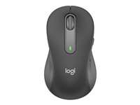 Logitech Signature M650 L LEFT - Mus - stor storlek - vänsterhänt - optisk - 5 knappar - trådlös - 2.4 GHz, Bluetooth - Logitech Logi Bolt USB-mottagare - grafit 910-006239