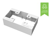 VISION TechConnect 3 2-Gang UK Backbox - Bakstycke - vit - 2-gang TC3 BACKBOX2G
