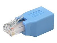 StarTech.com Cisco Console Rollover Adapter for RJ45 Ethernet Cable - Network adapter cable - RJ-45 (M) to RJ-45 (F) - blue - ROLLOVER - Nätverksadapterkabel - RJ-45 (hane) till RJ-45 (hona) - blå ROLLOVER