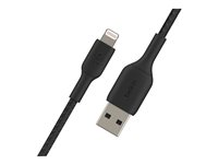 Belkin BoostCharge - Lightning-kabel - Lightning hane till USB hane - 15 cm - svart CAA002BT0MBK