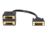 StarTech.com 30 cm DVI-D till 2x DVI-D digital video splitter kabel – M/F - Linjedelare för video - dubbel länk - DVI-D hona till DVI-D hane - 30.5 cm - skärmad - svart - för P/N: DVIDDMM1, DVIDDMM10M, DVIDDMM25, DVIDDMM2M, DVIDDMM3M, DVIDDMM5M DVISPL1DD