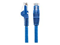StarTech.com 3m LSZH CAT6 Ethernet Cable, 10 Gigabit Snagless RJ45 100W PoE Network Patch Cord with Strain Relief, CAT 6 10GbE UTP, Blue, Individually Tested/ETL, Low Smoke Zero Halogen - Category 6 - 24AWG (N6LPATCH3MBL) - Patch-kabel - RJ-45 (hane) till RJ-45 (hane) - 3 m - 6 mm - UTP - CAT 6 - hakfri - blå N6LPATCH3MBL
