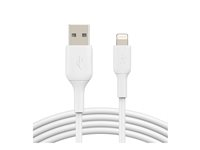 Belkin BoostCharge - Lightning-kabel - Lightning hane till USB hane - 1 m - vit CAA001BT1MWH