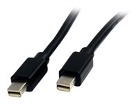 StarTech.com 1 m Mini DisplayPort-kabel - 4K x 2K Ultra HD-video - Mini DisplayPort 1.2-kabel - Mini DP till Mini DP-kabel för bildskärm - mDP-kabel fungerar med Thunderbolt 2-portar - M/M - DisplayPort-kabel - Mini DisplayPort (hane) till Mini DisplayPort (hane) - 1 m - svart MDISP1M