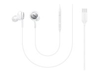 Samsung EO-IC100 - Hörlurar med mikrofon - inuti örat - kabelansluten - USB-C EO-IC100BWEGEU