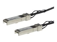 StarTech.com MSA Uncoded Compatible 3m 10G SFP+ to SFP+ Direct Attach Breakout Cable Twinax, 10 GbE SFP+ Copper DAC 10 Gbps Low Power Passive Transceiver Module DAC, 10GE Breakout Cable - Lifetime Warranty (SFP10GPC3M) - Direktkopplingskabel - SFP+ till SFP+ - 3 m - dubbelaxlad - SFF-8431/SFF-8432 - passiv - svart SFP10GPC3M