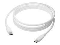 dbramante1928 re-charge - USB-kabel - 24 pin USB-C (hane) till 24 pin USB-C (hane) - USB 2.0 - 2.5 m - USB Power Delivery (12W), 100 % återvunnen plast CB25CCWH4278