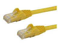 StarTech.com 10m CAT6 Ethernet Cable, 10 Gigabit Snagless RJ45 650MHz 100W PoE Patch Cord, CAT 6 10GbE UTP Network Cable w/Strain Relief, Yellow, Fluke Tested/Wiring is UL Certified/TIA - Category 6 - 24AWG (N6PATC10MYL) - Patch-kabel - RJ-45 (hane) till RJ-45 (hane) - 10 m - CAT 6 - formpressad, hakfri - gul N6PATC10MYL