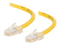 C2G Cat5e Non-Booted Unshielded (UTP) Network Crossover Patch Cable - Övergångskabel - RJ-45 (hane) till RJ-45 (hane) - 5 m - UTP - CAT 5e - tvinnad, enhetsstart - gul 83353