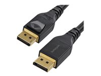 StarTech.com 4 meter VESA-certifierad DisplayPort 1.4-kabel - 8K 60Hz HBR3 HDR - Super UHD DisplayPort till DisplayPort-skärmsladd - Ultra HD 4K 120Hz DP 1.4 smal videokabel M/M DP-kontakt - DisplayPort-kabel - DisplayPort (hane) spärrad till DisplayPort (hane) spärrad - DisplayPort 1.4 - 4 m - stöd för 8K - svart DP14MM4M