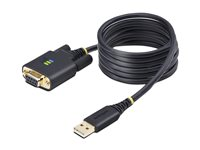 StarTech.com 6.6ft/2m USB to Null Modem Serial Adapter Cable, FTDI, RS232 - USB / seriell kabel - USB (hane) till DB-9 (hona) - 2 m - svart 1P6FFCN-USB-SERIAL