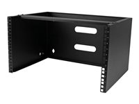 StarTech.com 6U väggmonteringsfäste för patchpanel - 35 cm djupt - Skåp - väggmontering - svart - 6U - 19" WALLMOUNT6