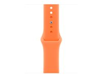 Apple - Band för smart klocka - 42mm - storlek S/M - klementin - för Watch Hermès Series 7, Hermès Series 9, SE 3, Series 10, Series 11, Series 8, Series 9 MHYD4ZM/A