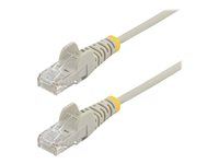 StarTech.com 3 m CAT6-kabel - Tunn - Ej hakfria RJ45-kontakter - Grå - Patch-kabel - RJ-45 (hane) till RJ-45 (hane) - 3 m - CAT 6 - hakfri - grå N6PAT300CMGRS