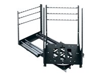 Middle Atlantic SRSR Series 16RU Slide Out Rotating Rail System - Roterande skensystem - anodized, borstad svart - 16U - 19" SRSR-4-16