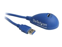 StarTech.com 5 ft Desktop SuperSpeed USB 3.0 Extension Cable - A to A M/F - USB extension cable - USB Type A (M) to USB Type A (F) - 5 ft - black - USB3SEXT5DSK - USB-förlängningskabel - USB typ A (hane) till USB typ A (hona) - 1.5 m - svart - för P/N: 2SD4FCRU3, CFASTRWU3, FCREADMICRO3, MSDREADU3CA, USB3SAA3MBK USB3SEXT5DSK