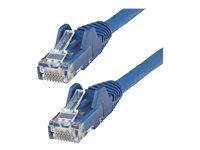StarTech.com 5m LSZH CAT6 Ethernet Cable, 10 Gigabit Snagless RJ45 100W PoE Network Patch Cord with Strain Relief, CAT 6 10GbE UTP, Blue, Individually Tested/ETL, Low Smoke Zero Halogen - Category 6 - 24AWG (N6LPATCH5MBL) - Patch-kabel - RJ-45 (hane) till RJ-45 (hane) - 5 m - 6 mm - UTP - CAT 6 - hakfri - blå N6LPATCH5MBL