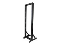 Startech Serverhylla med 2 stolpar och hjul - 42U - Rack öppen ram - 42U - TAA-kompatibel - för P/N: CABSCREWM5B, CABSCREWSM5, CABSCREWSM5B, CABSCREWSM62, CABSCREWSM6B, CABSCRWS1224 2POSTRACK42